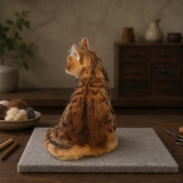 うちの子 猫オブジェ｜羊毛フェルト リアル再現 オーダーメイド