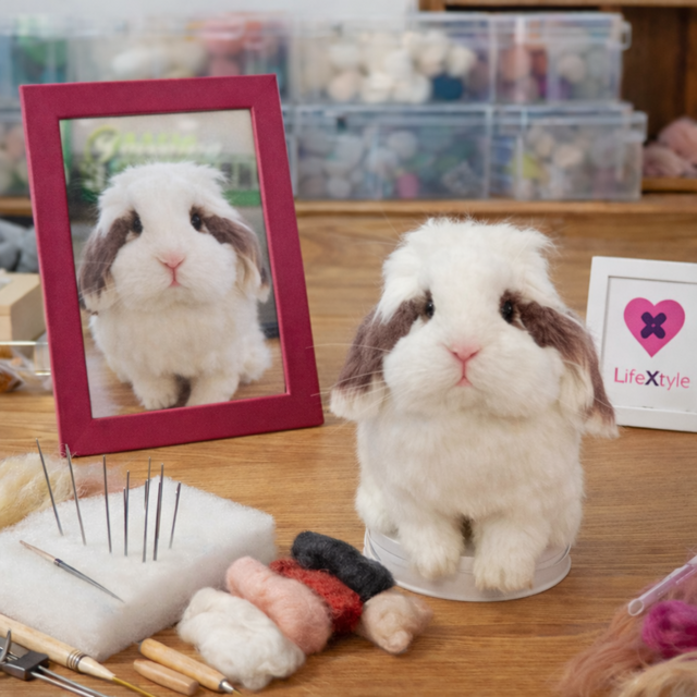 アートドール　うさぎ　うみうさ　幻獣　ぬいぐるみ　作家様　ハンドメイド 紫青の幻獣 幼獣 アートドール ぬいぐるみ - けものーの の製作室