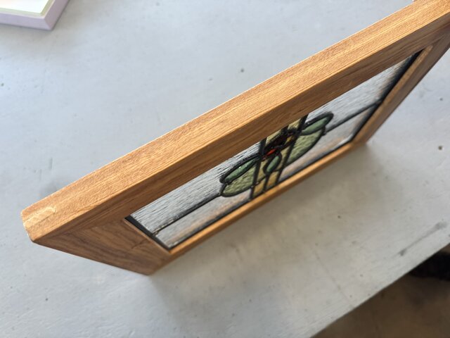 flower ステンドグラス ビクトリアン調 木枠入り | iichi 日々の暮らし