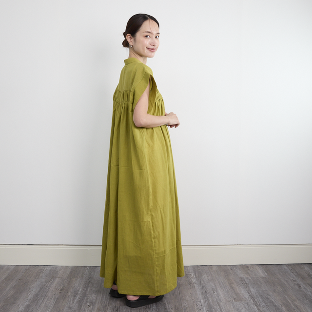 【極美品】アキラナカ　ライトコート　ワンピース　シャツワンピ AKIRANAKA - AKIRA NAKA アキラナカ ワンピース S 茶 【古着