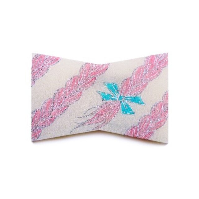 おさげリボンブローチ(Pink)の画像1枚目