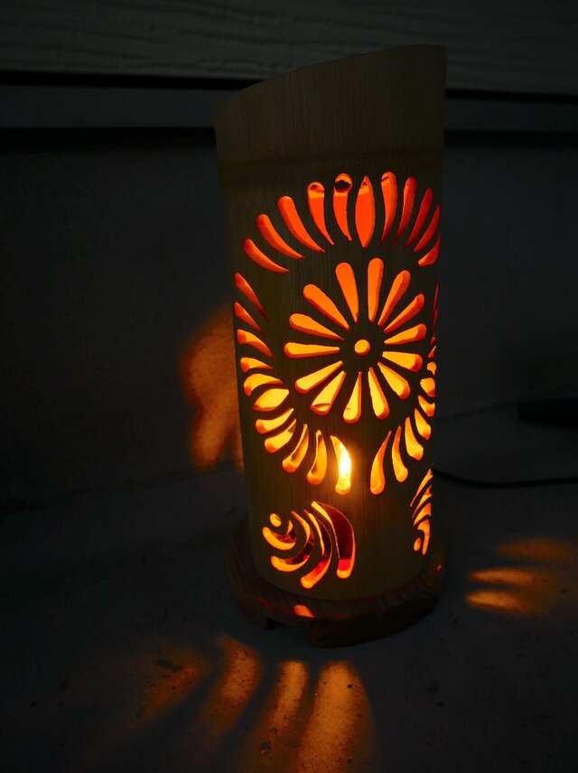 竹灯り・竹あかり・竹灯籠 ～～ 癒しの灯り ☆花火華炎