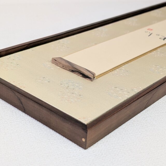 【銀閣】古竹煤竹組短冊掛柱掛旧家蔵出(V692） 銀閣古竹煤竹組短冊掛柱掛旧家蔵出(V692）