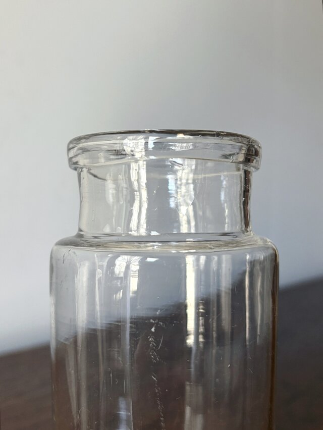 ファーマシーボトル ガラス h15.9cm フランス アンティーク 0502296