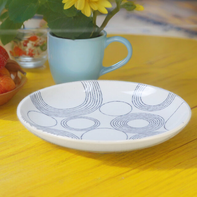 プレート渦【瀬戸焼】