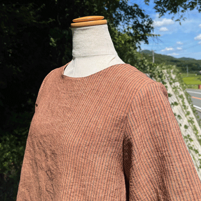 柿渋染めチュニック25051