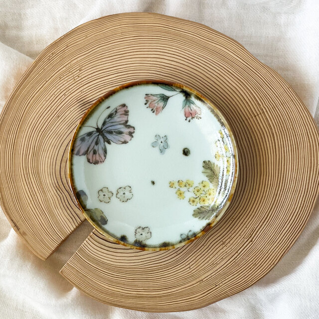 チコロット❤️すべて手描き❤️染付け❤️1つあると便利な器❤️小皿❤️醤油皿❤️銘々皿（めいめいざら）❤️漬物皿