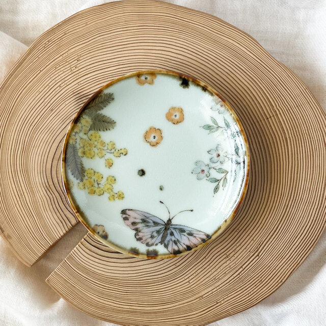 チコロット❤️すべて手描き❤️染付け❤️1つあると便利な器❤️小皿❤️醤油皿❤️銘々皿（めいめいざら）❤️漬物皿