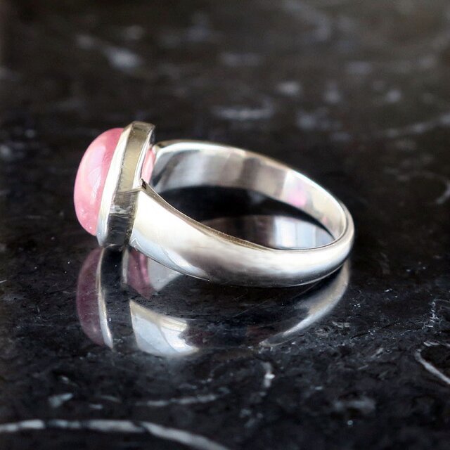 スピネル リング バイカラー オーバルカボション 4.35ct 天然石