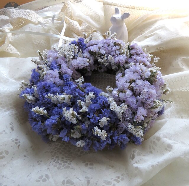 スターチス・アイスブルーのリース | iichi 日々の暮らしを