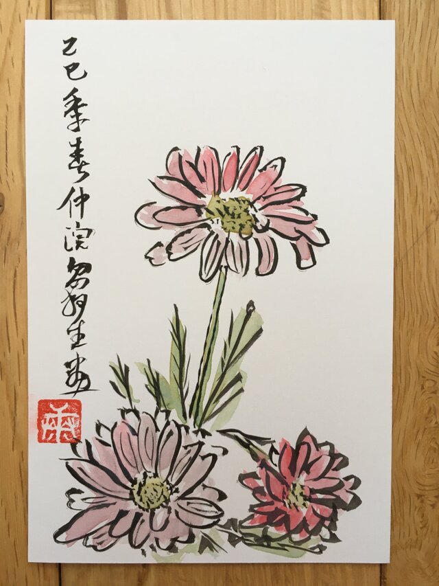 ポストカード　マーガレット