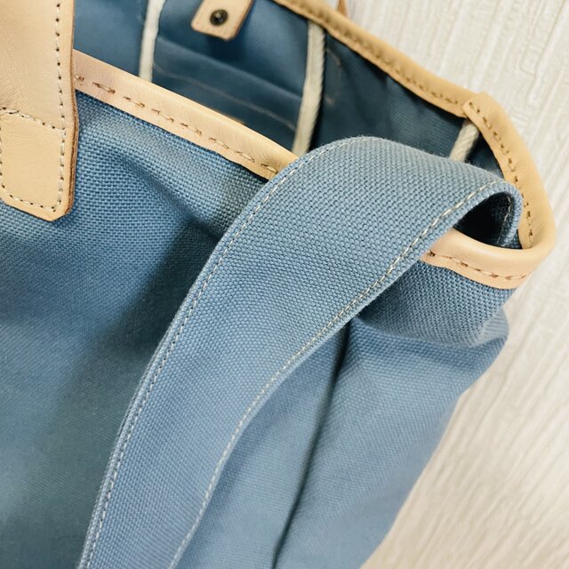 11号帆布2wayトートバッグ・ブルーSALE¥12800→7980 | iichi