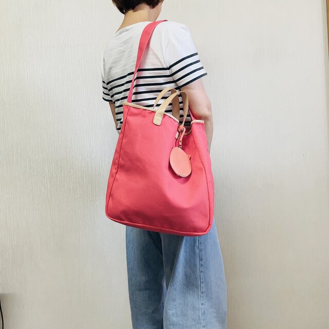 11号帆布2wayトートバッグ・ピンク SALE¥12800→7980 | iichi