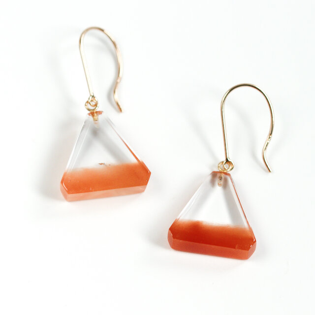 K10｜fruities｜アンフィボールインクォーツのピアスNO.3