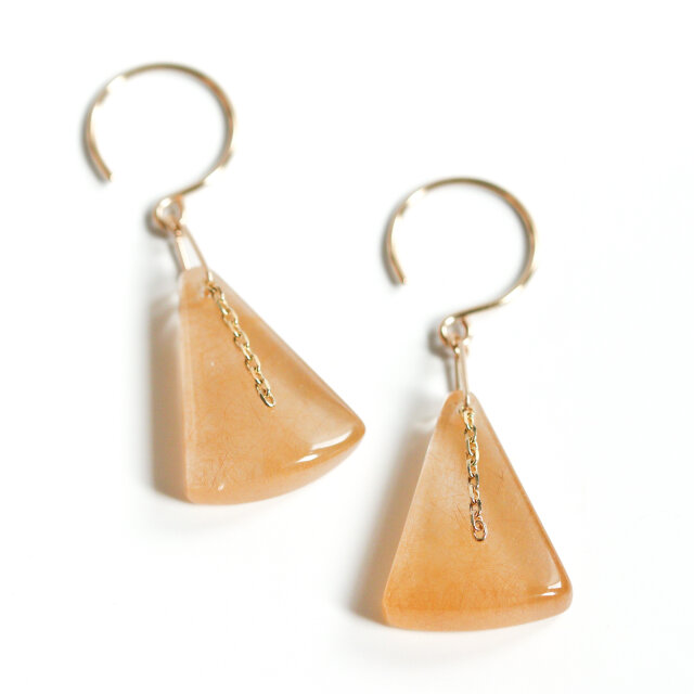 K10｜fruities｜アンフィボールインクォーツのピアスNO.5