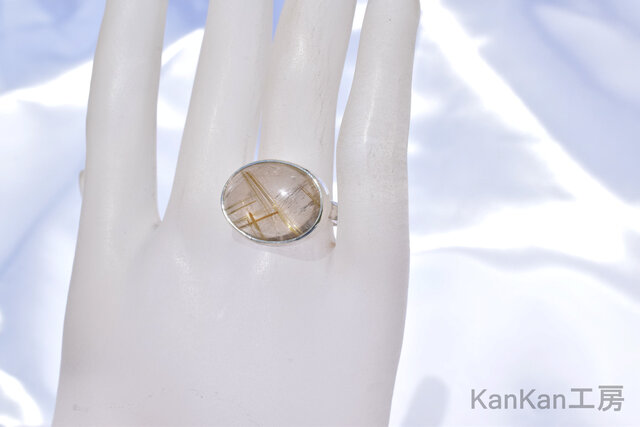 4ct↑ 新品ルース　ミントグリーンチタニア　菊爪　合成ルチル　リング　#11 4ct↑ 新品ルース ミントグリーンチタニア 菊爪 合成ルチル
