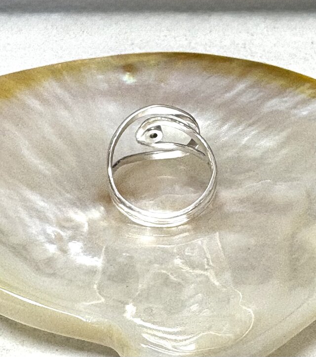シルバー スパイラル ダイアモンドリング | iichi 日々の暮らしを