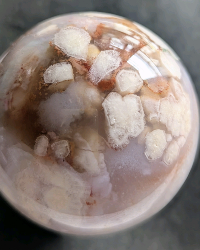 チェリーブロッサムアゲート　スカル　モチーフ チェリーブロッサムアゲート スカル モチーフ チェリー