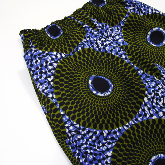 アフリカンプリントのイージーパンツ（ ストレートシルエット