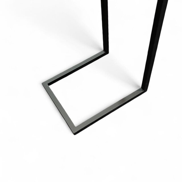 ミニテーブル サイドテーブル デスク 無垢材 一枚板 アイアン ガラス