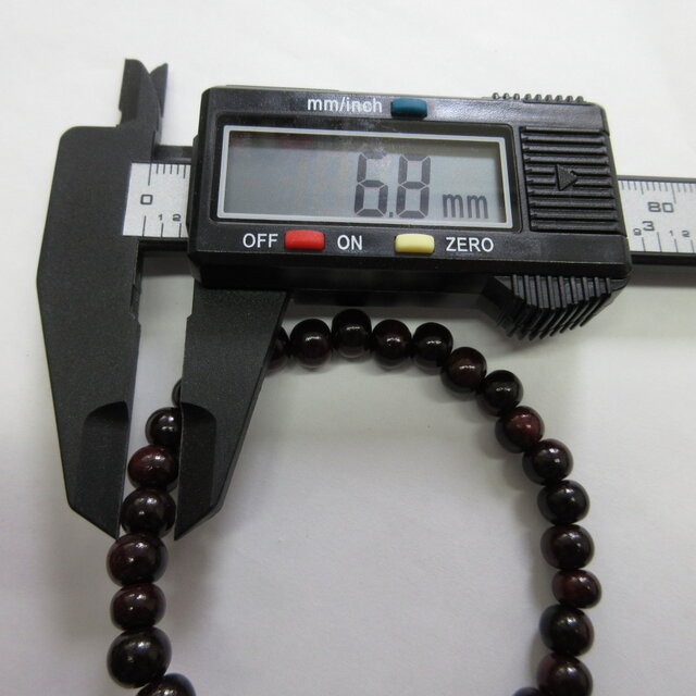 7mm 本紫檀 ボサなし 腕輪 ウッド 木玉 ブレスレット ギフト 贈り物