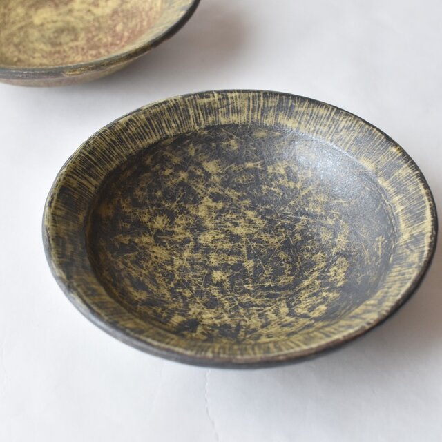Lou様　新品　陶器　陶芸作家　オフホワイトのオーバルリムBOWL2個  46 ユ44 白い楕円太リム皿 中 - 益子焼の小さな窯元「よしざわ窯