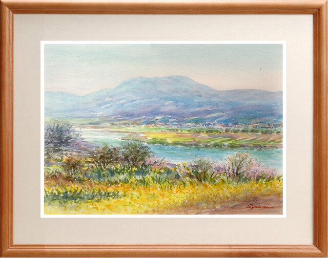 Nさま専用（原画）春の夕陽のように【SMサイズ／水彩画】絵画 Nさま専用（原画）春の夕陽のように【SMサイズ／水彩画】絵画