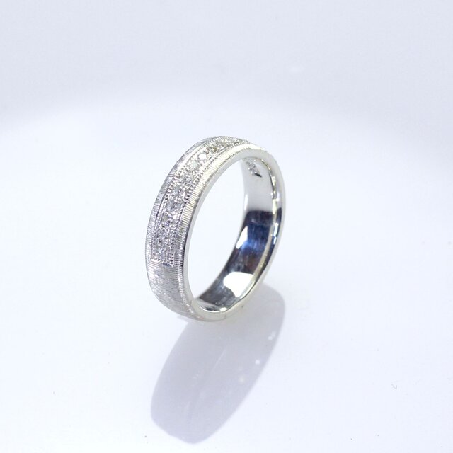 Pt900 ダイヤモンド・ハーフエタニティリング type7 | iichi 日々の