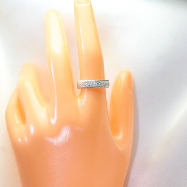 Pt900 ダイヤモンド・ハーフエタニティリング type7 | iichi 日々の