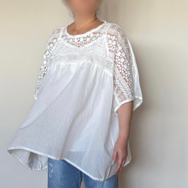 ケミカルレースプルオーバー　受注製作