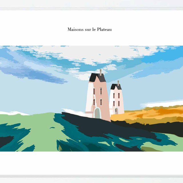 高原の家　送料無料 　イラスト　A4〜A0　ポスター　アートポスター　アートsei検索新着順　3678