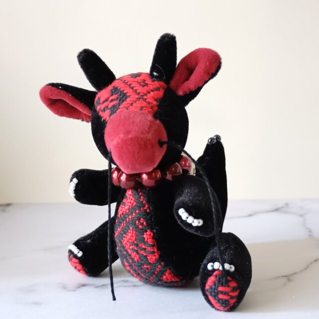 こぎん刺しの十二支ぬいぐるみ・辰　暁の竜