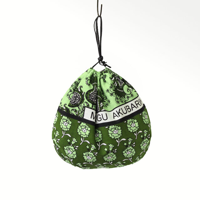 かごバッグ用 インナーバッグ（内袋）巾着袋 バスケット サイザルバッグ