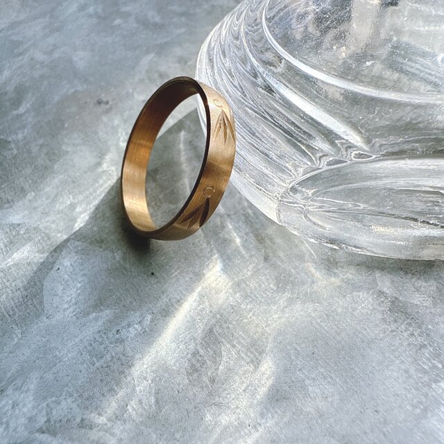 R404-ヴィンテージリング U.S.A. 1970s Copper Texture Ring
