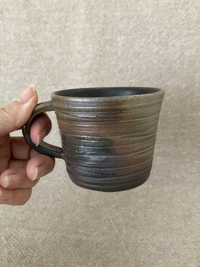 炭化焼成小さめコーヒーカップ