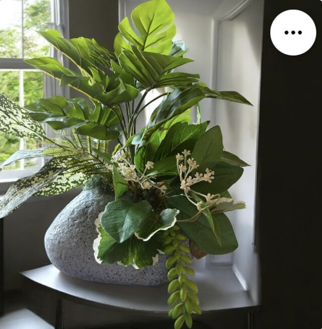 光触媒 人工観葉植物 ウォールグリーン フェイクグリーン 石