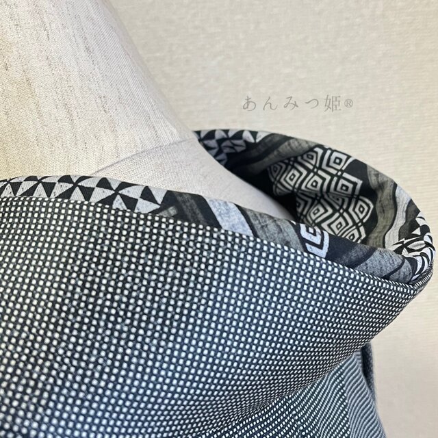 綿の半衿 モノクロモダン | iichi 日々の暮らしを心地よくする