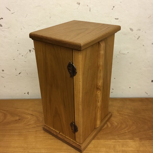 厨子のみ　総高さ約22.5㎝　匿名配送 桧 木製厨子 高さ19cm(外寸) 木彫り 本格ミニ仏像用お厨子 : 仏像と