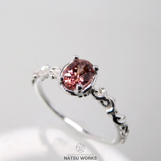 ピンク ジルコン リング / Pink Zircon Ring 0 | iichi 日々の