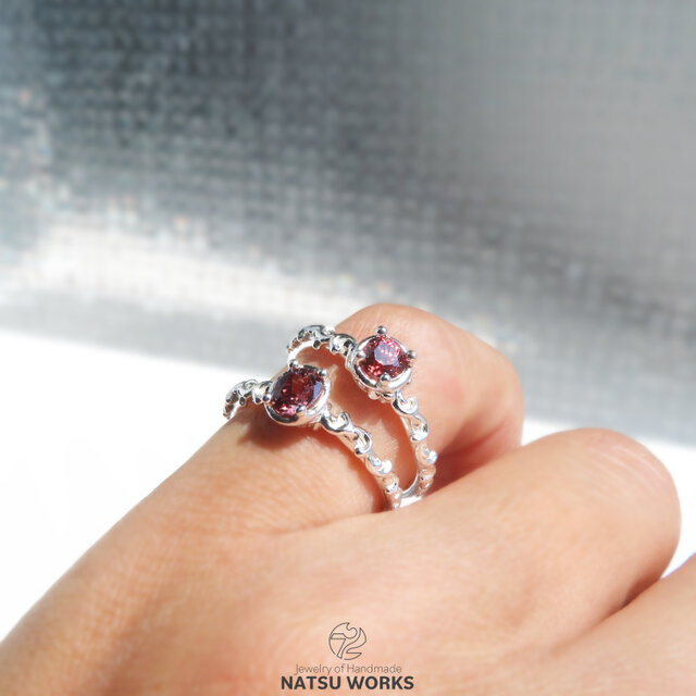 ピンク ジルコン リング / Pink Zircon Ring 0 | iichi 日々の