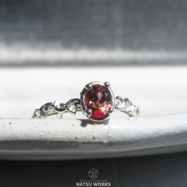 ピンク ジルコン リング / Pink Zircon Ring 0 | iichi 日々の