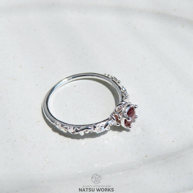 ピンク ジルコン リング / Pink Zircon Ring o | iichi 日々の暮らしを