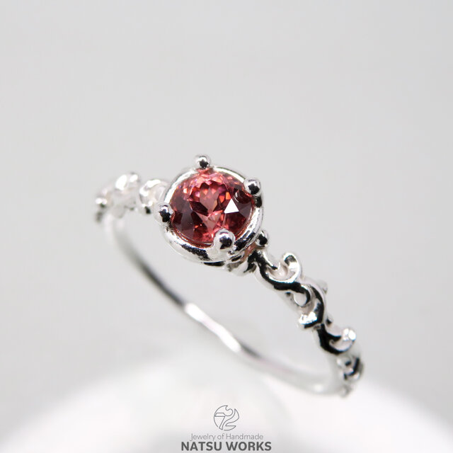 ピンク ジルコン リング / Pink Zircon Ring o | iichi 日々の暮らしを