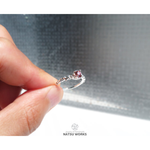 ピンク ジルコン リング / Pink Zircon Ring o | iichi 日々の暮らしを