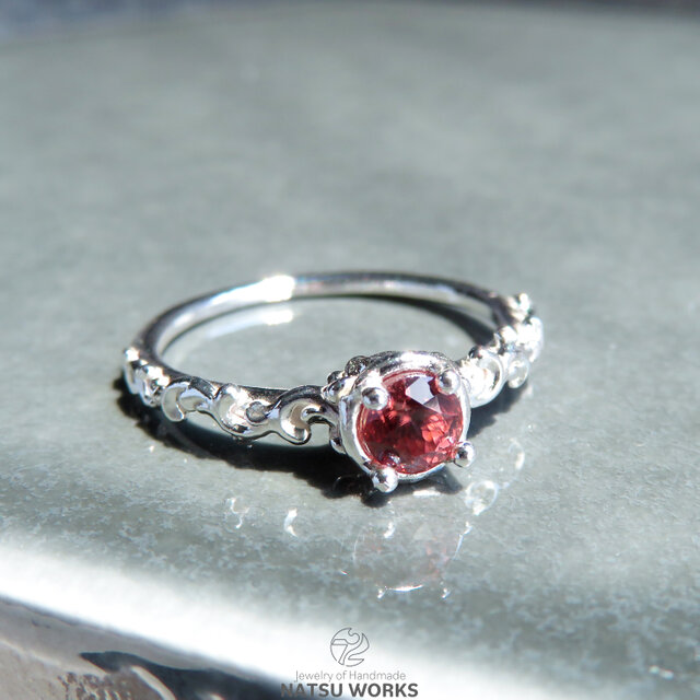 ピンク ジルコン リング / Pink Zircon Ring o | iichi 日々の暮らしを