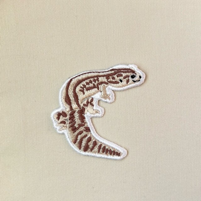 刺繍ワッペン■爬虫類■ニシアフリカトカゲモドキ