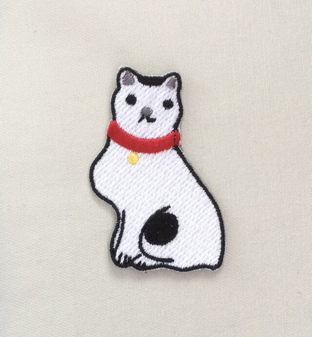 刺繍ワッペン■歌川国芳 猫飼好五十三疋 鞠子