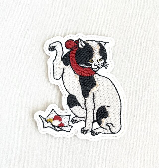 刺繍ワッペン■歌川国芳■たとえ尽の内より■猫も食わない
