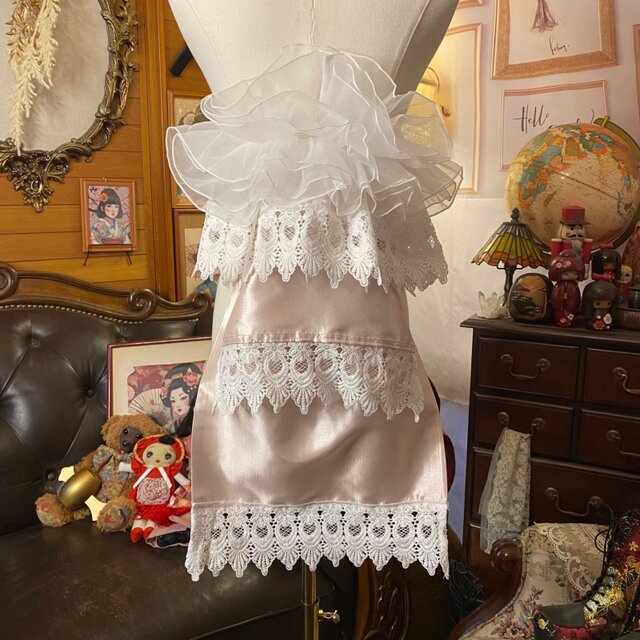 和洋折衷 作り帯 帯飾り 帯バッスル レトロ 古着 リボン アクセサリー