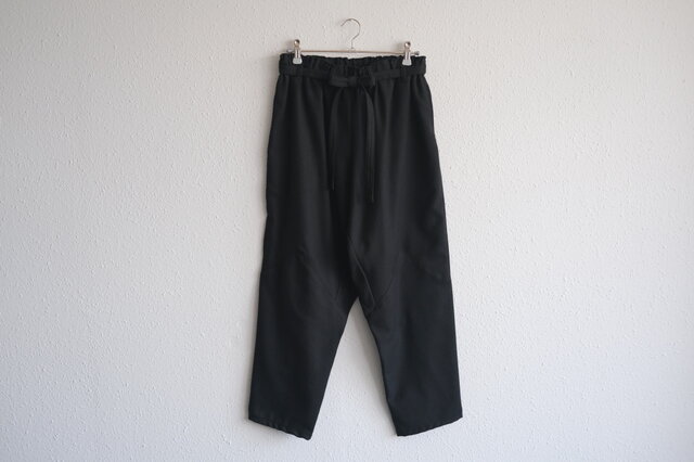 きるもの｜もんぺパンツ｜ウールコットン ブラック［unisex freesize